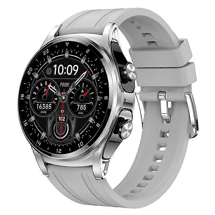 GT66 2-in-1 Silicone Strap Smart Watch with Earbuds, TWS Headset Combo 1.39" Bluetooth Phone Call Fitness Tracker