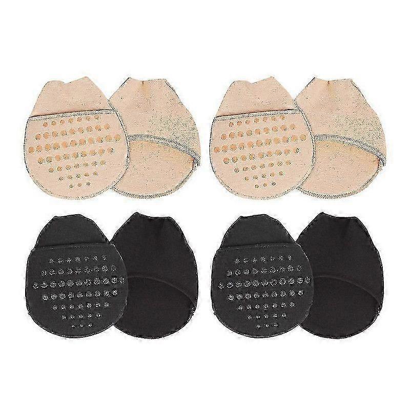 4 paires Chaussettes pour femmes et bas Demi-chaussettes Femmes Housse d'orteil Coussin Coussinets Coussinets Toe Topper Liner Chaussettes