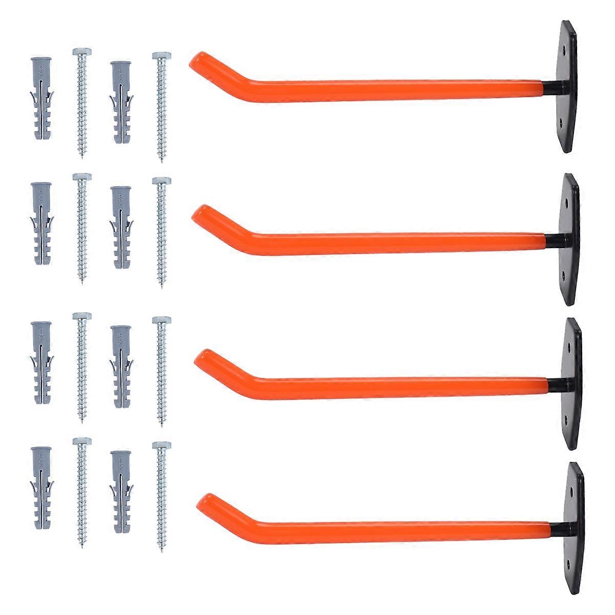 4 PCS Garage Hooks Heavy Duty Wall Mount,Tire Storage System with Anti-Slip Coating,Hang Heavy Tools for Bikes,Tools