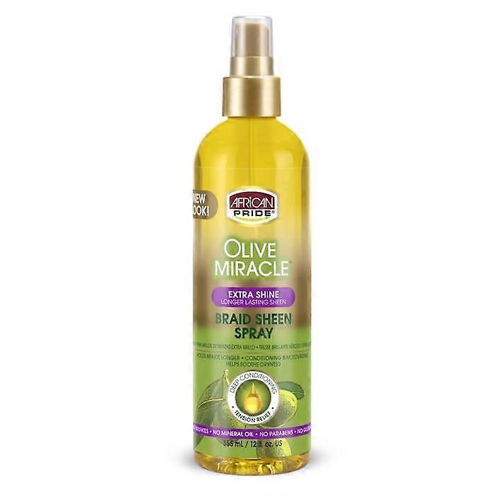 African Pride Olive Oil Braid Sheen Spray Extra 12oz