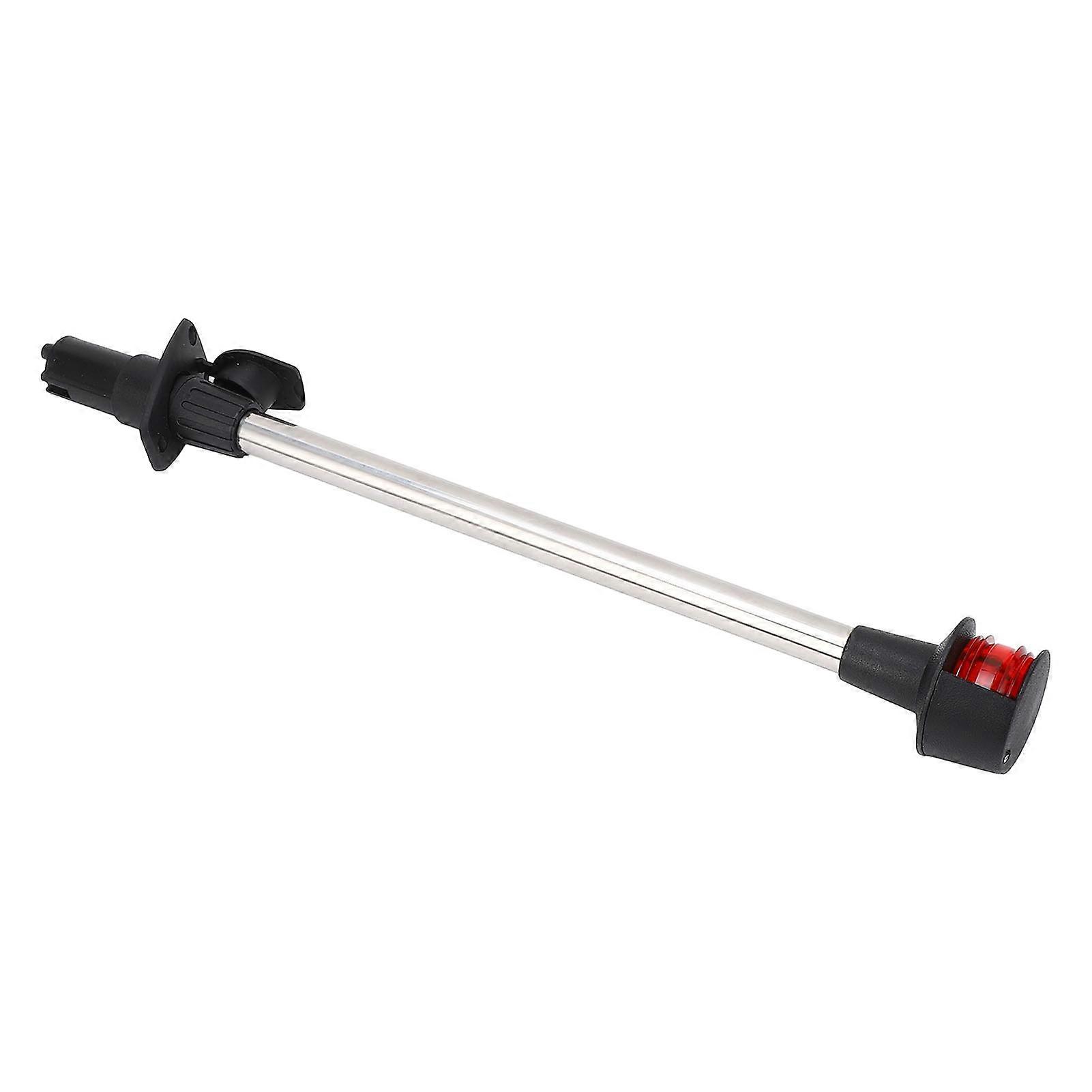 DC12-24V 18in Boat Navigation Light Red and Green Bi Colors Bow Light with Detachable Plug in Base
