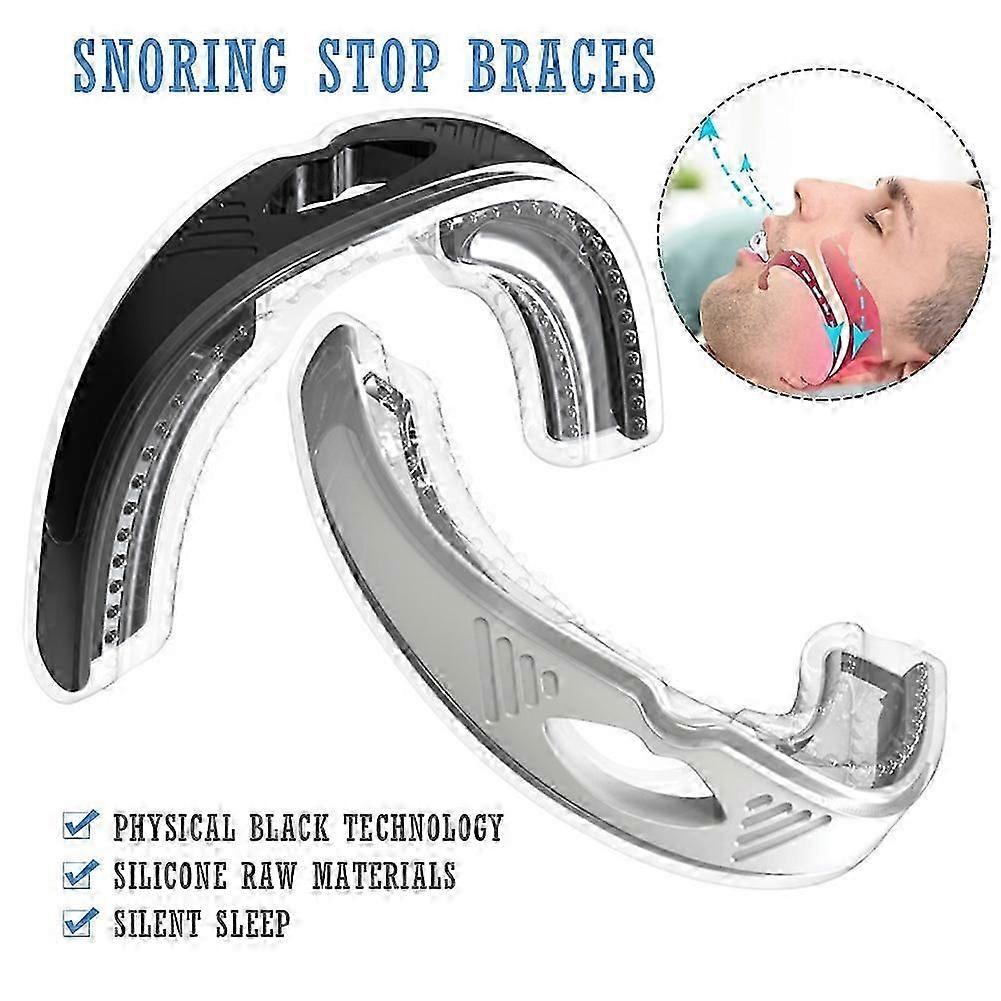 high quality2Pcs Anti Snoring Mouth Guard Braces, Anti-snoring Device, Man Stopper Anti Snore From Snoring For Sleep Better