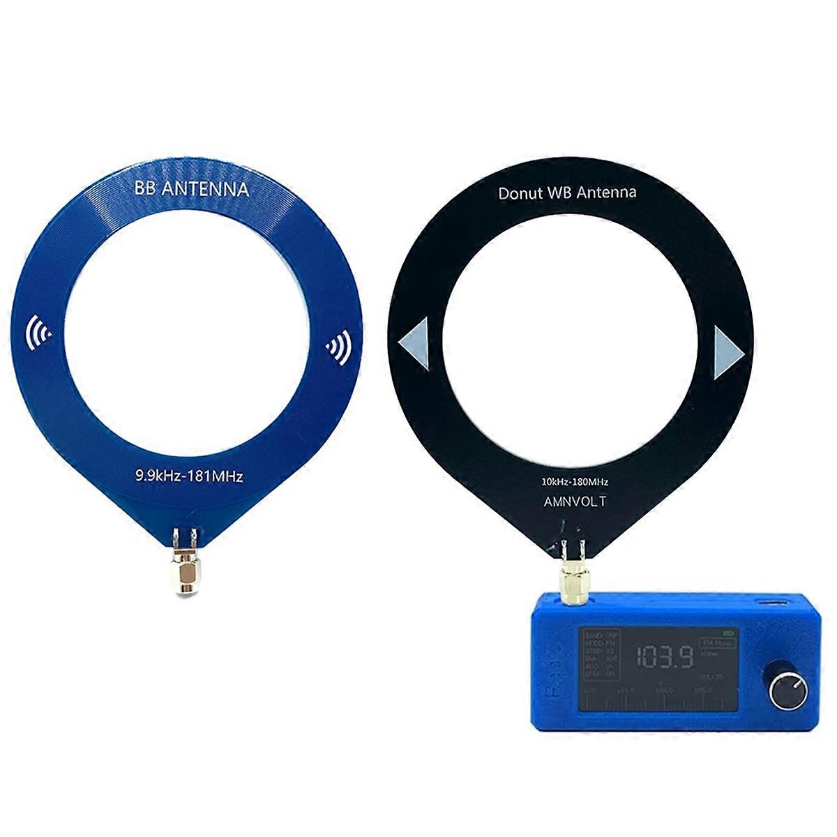 SI4732 Mini Radio Receiver+2XLoop Antenna 9.9KHz-181MHz Portable Shortwave Radio Receiver SW LW AM FM SSB SI4732 Radio B