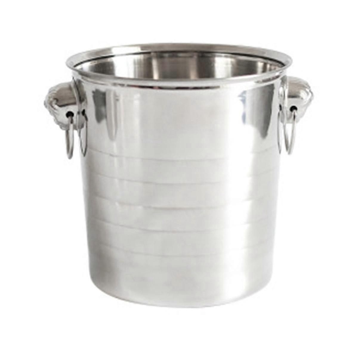 Stainless Steel Ice Punch Bucket Bar Party Ice Bucket Container 3L