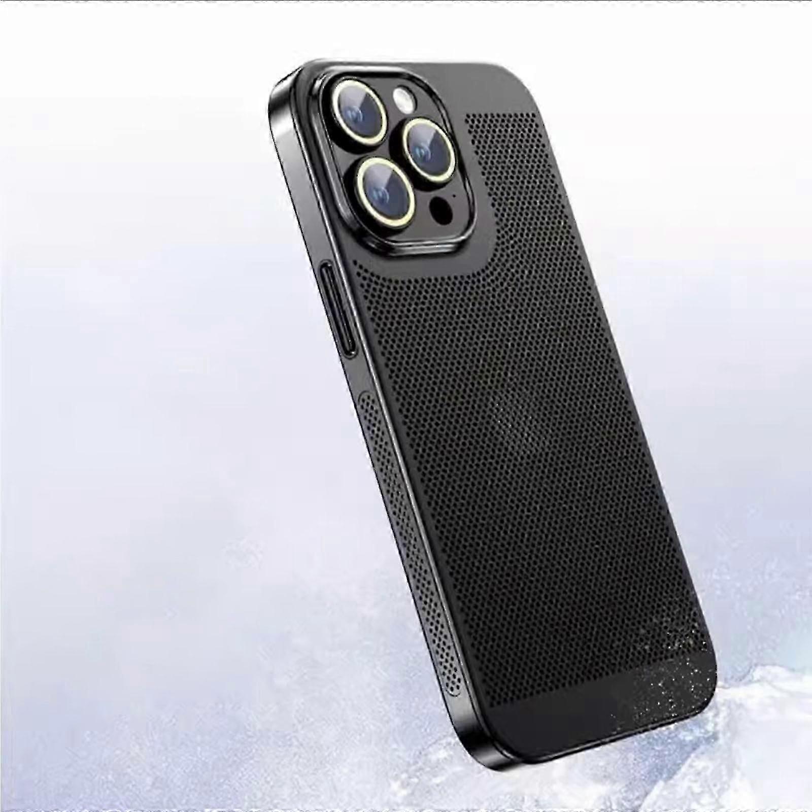 Electroplating Heat Dissipation Phone Case, Heat Dissipation Plating Fine Hole Protector Phone Case For Iphone 15 Pro Max/ 15 Ultra