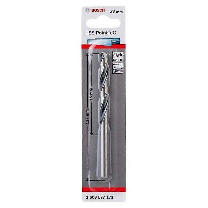 Bosch PointTeQ Metallborr 10 stycken 8 mm längd: 117 mm