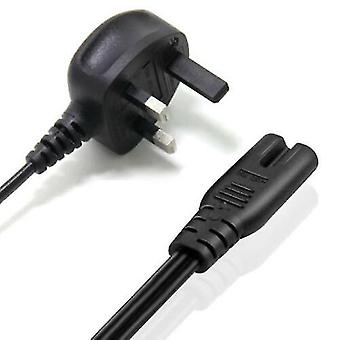 Power Cable C7: Mains Lead Plug For Playstation Ps4 Slim Xbox