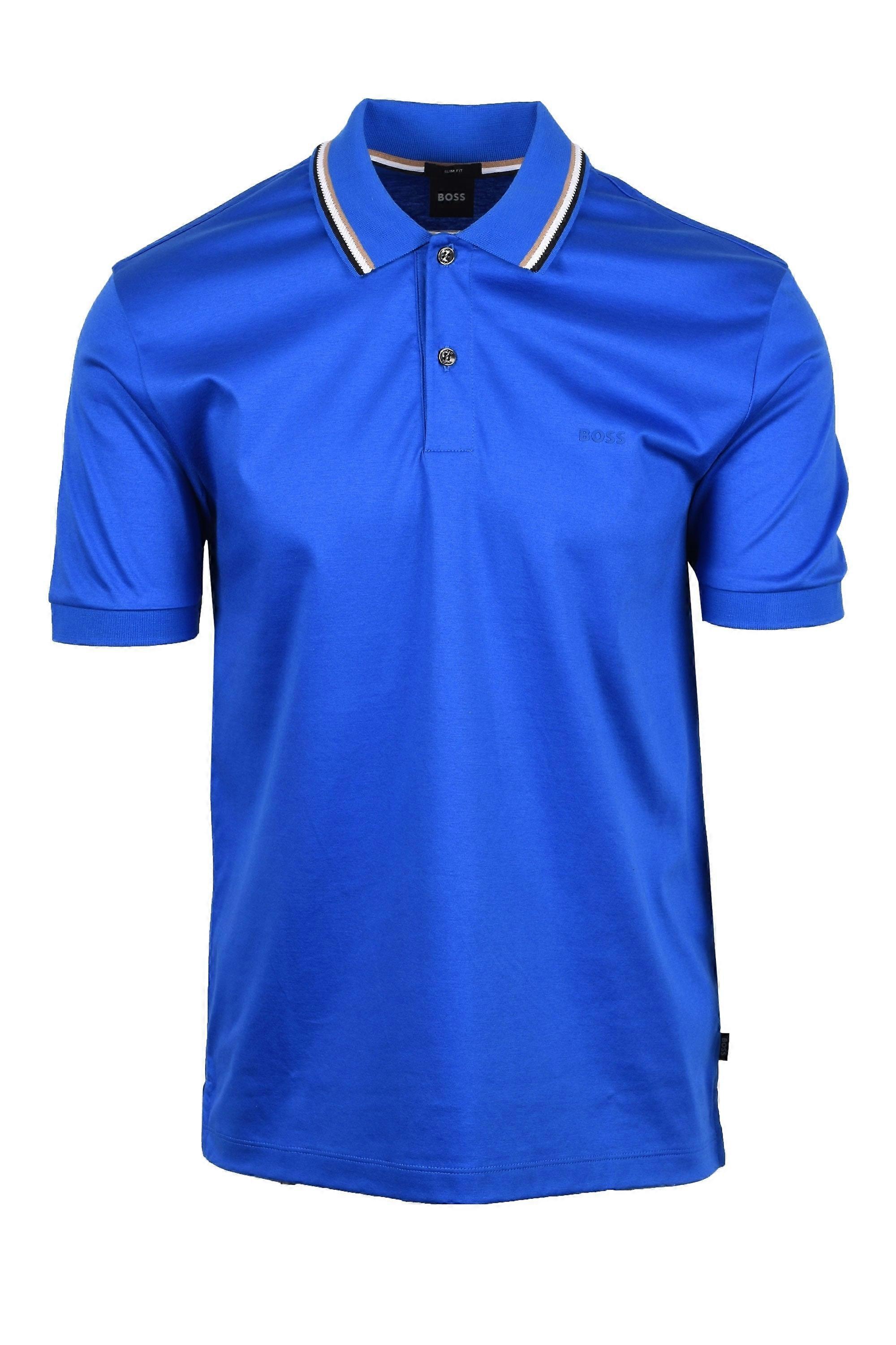 Boss Penrose 38 Polo 衫亮蓝色