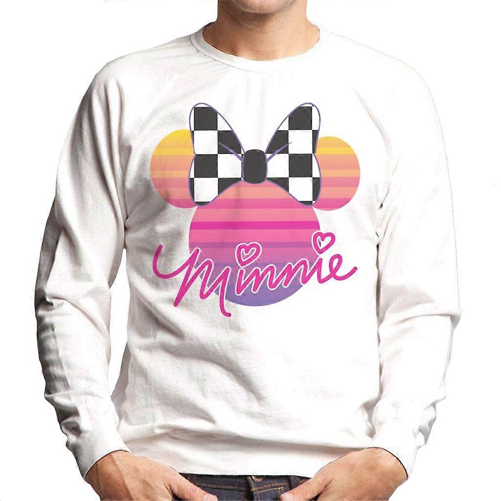 Disney Minnie Mouse Retrowave Head Men's Sweatshirt