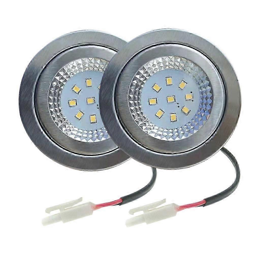 2ピースAC 230V 15W LED炊飯器レンジフードライト60mm穴煙排気換気扇キャビネットランプ15Wハロゲン相当