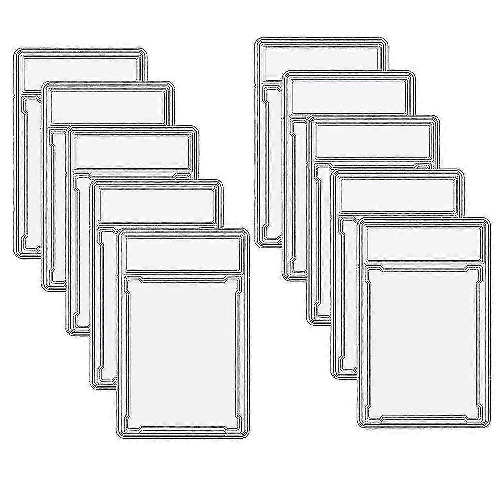Trading Card Protector 10pcs Acrylic Clear with Label