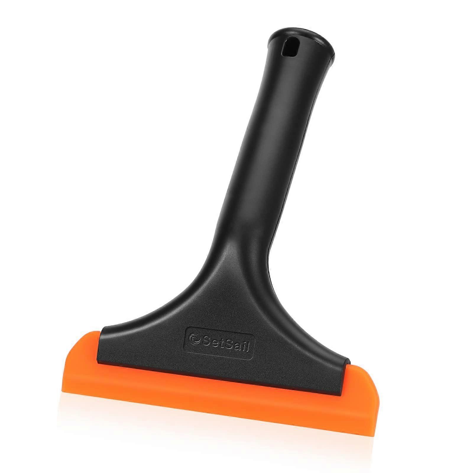 Glass Door Shower Scraper, Small Shower Glass Door Scraper Window Cleaning Tool Mini Silicone Squeegee Scraper for door, tile and car window cleaning