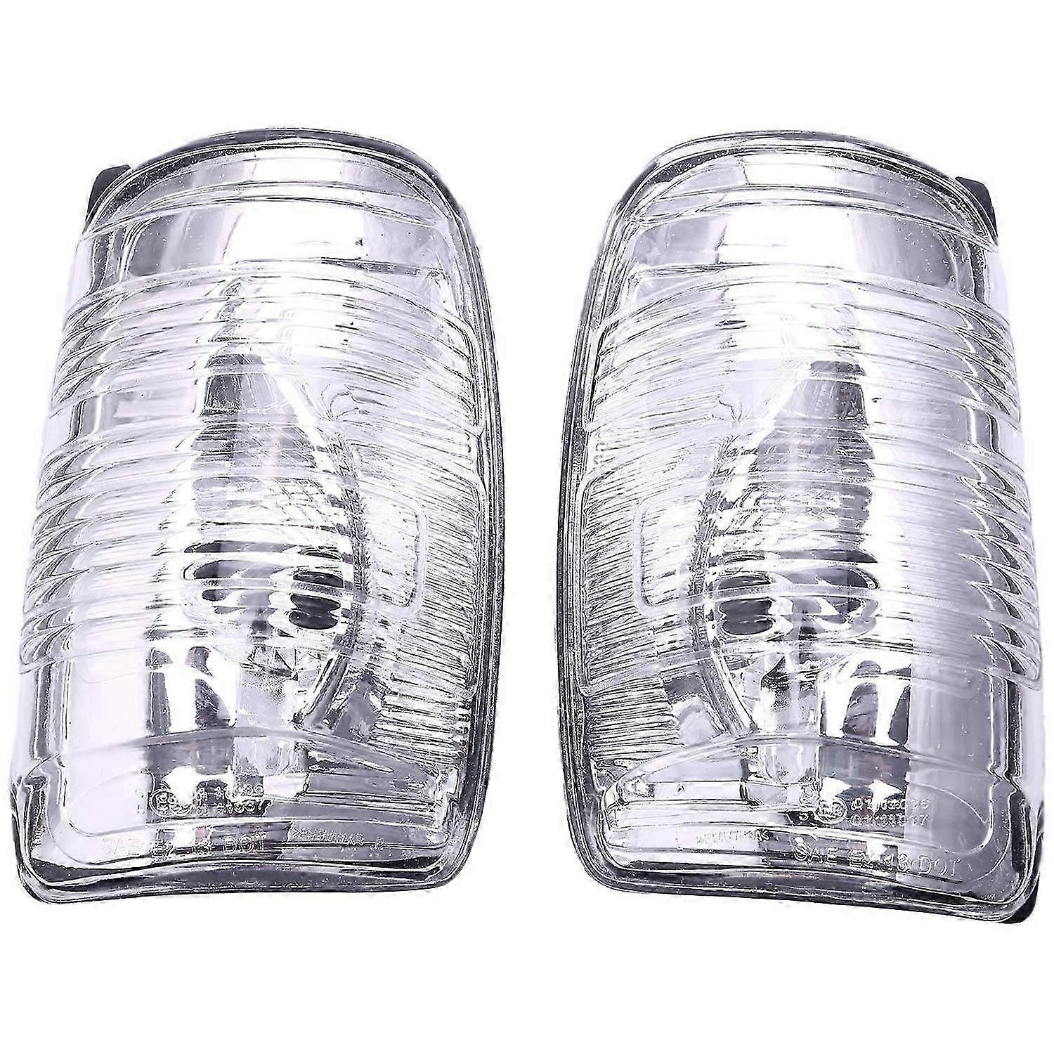 1Pair Right and Left Side Door Wing Mirror Clear Indicator Lens for Transit Mk8 2014Onwards