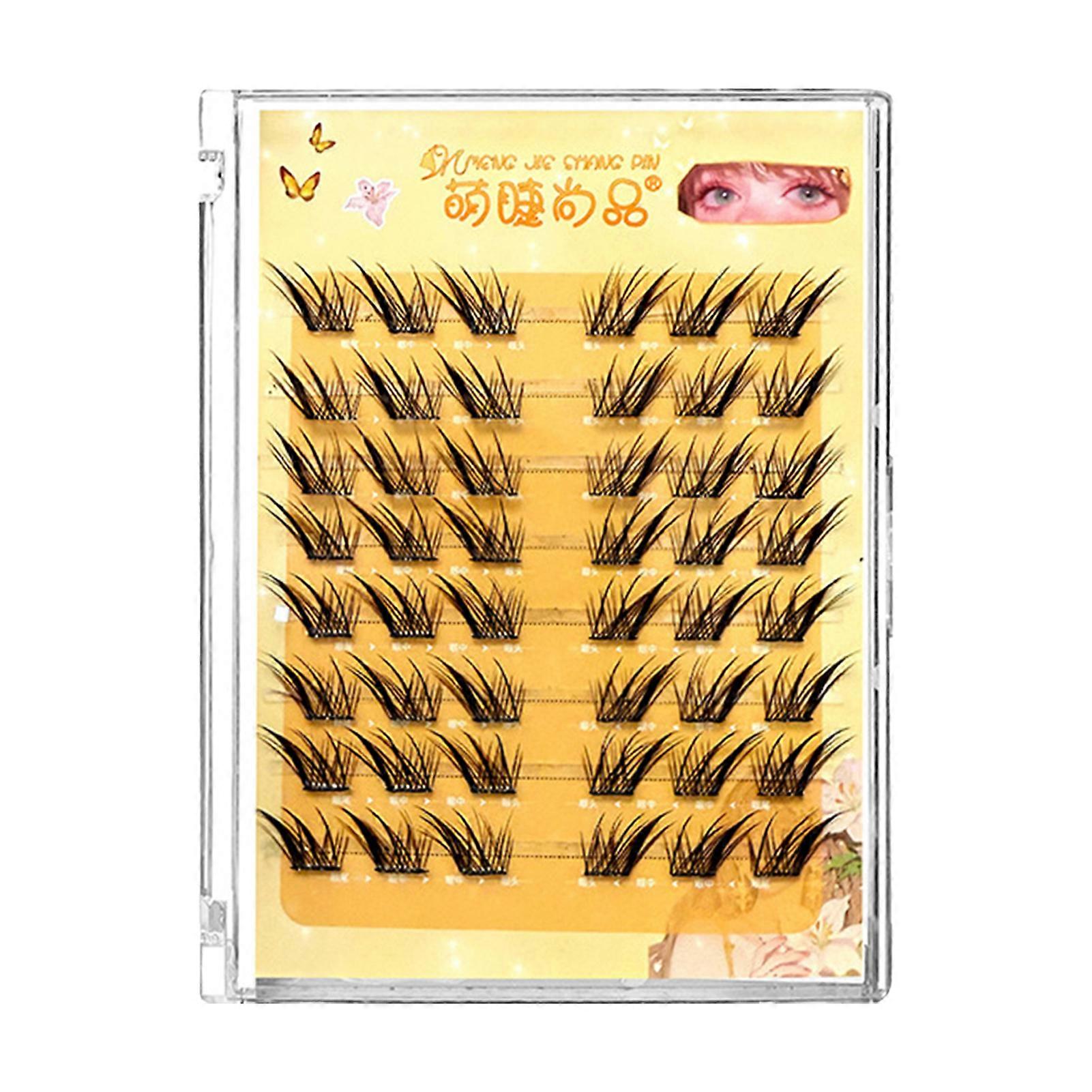 Black Pre Glued Lash Clusters Natural & Wispy Lash Wisps