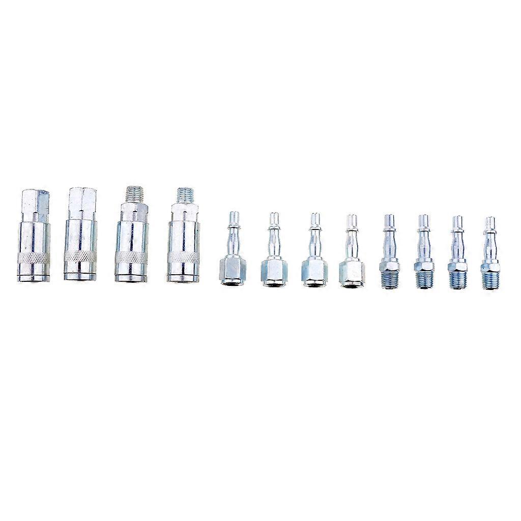 12 Pieces 1/4 inch BSP Air Compressor Hose Fitting Coupler
