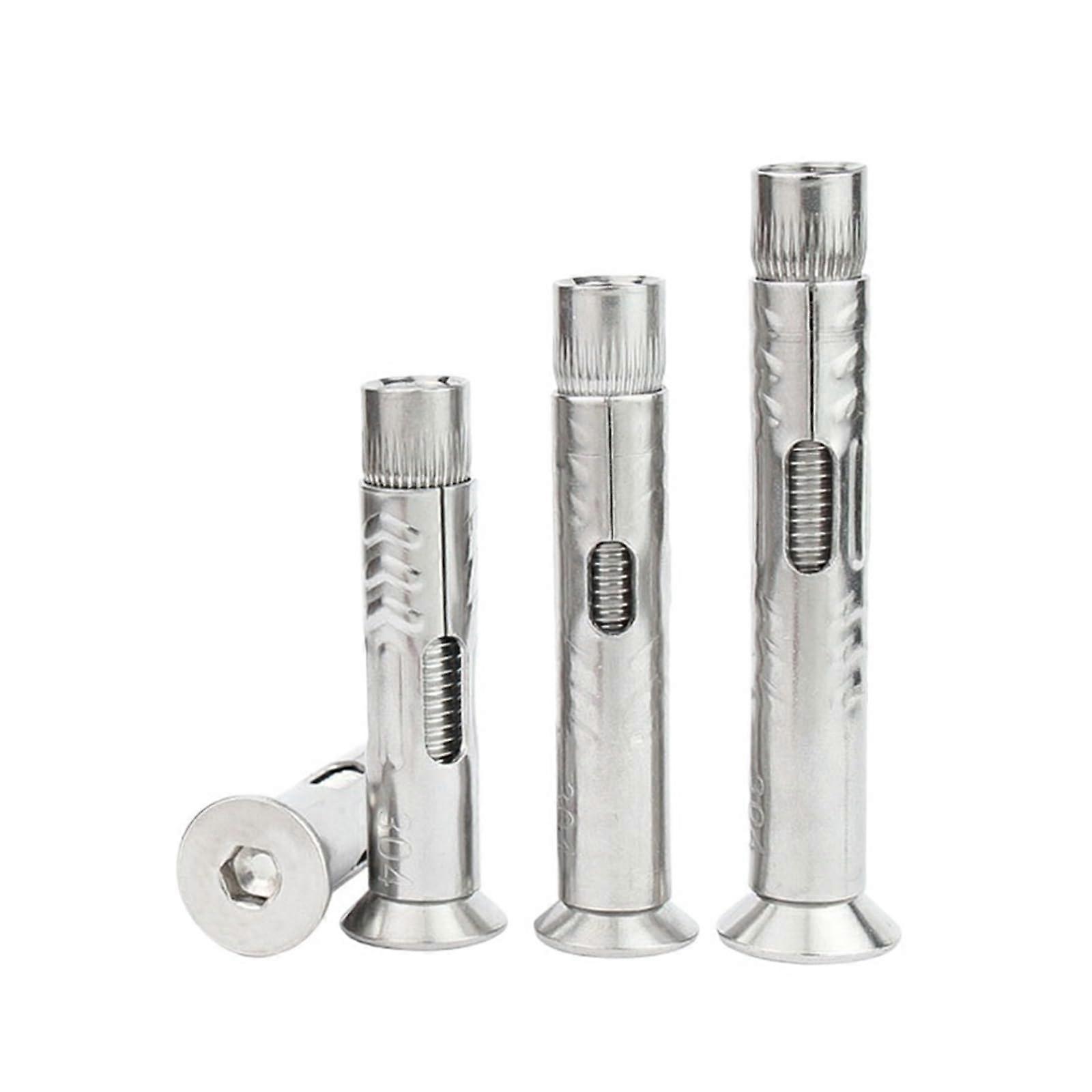 M6 M8 2/4PCS 304 Stainless Steel Hexagon Socket Flat Countersunk Head Expansion Bolt Concrete Anchor Bolt (Size : 40mm, Color : M6 4PCS)