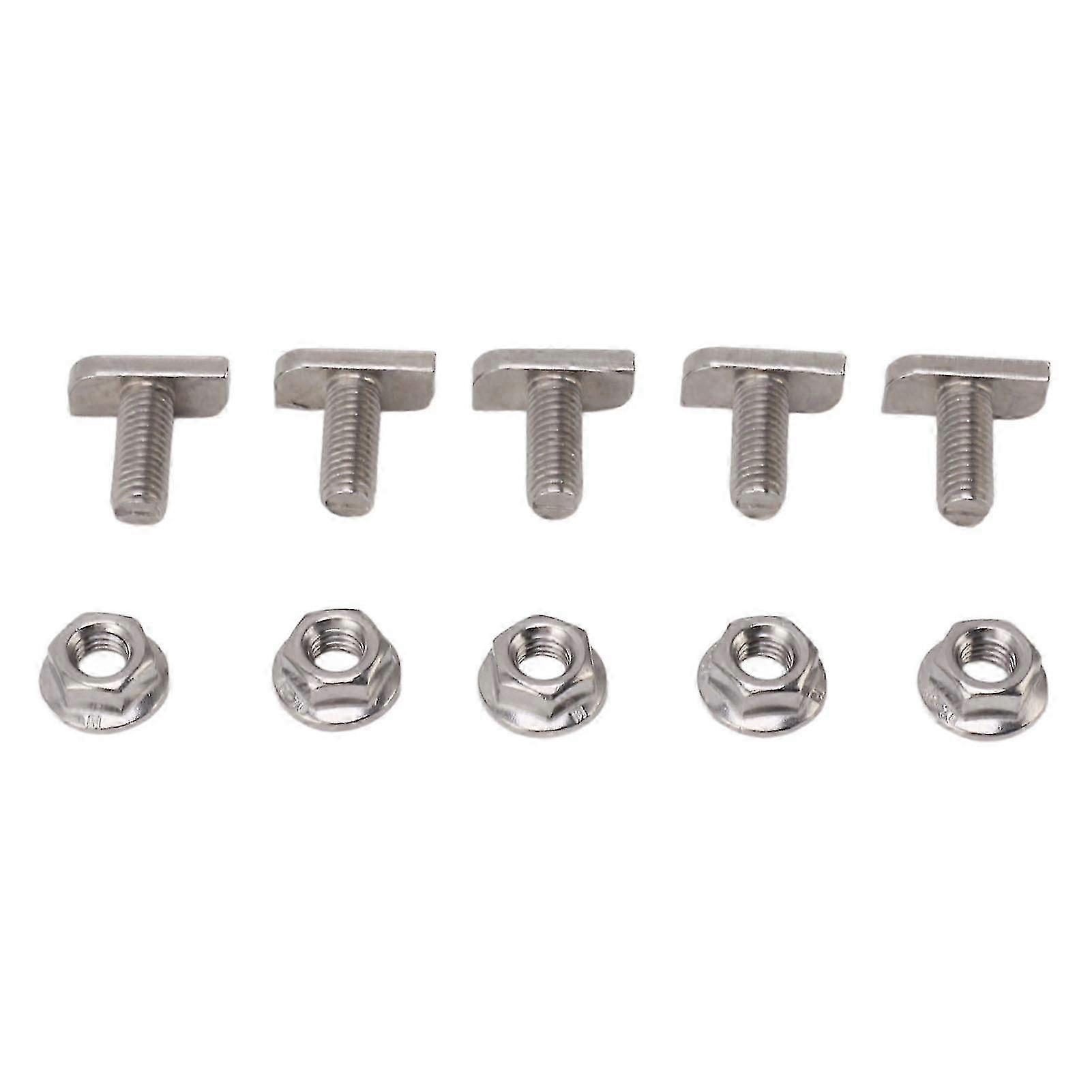 M8 hammarskruvar i rostfritt stål för solcellsinstallation (15-pack)