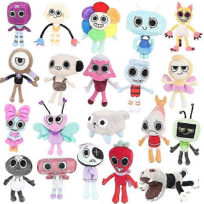 NEW 35cm Dandy's World Plush Cute Dandy World Scrap Stuffed Horror Game Goob Pebble Plushie Soft Pillow Doll Children Gifts Doll BZSM