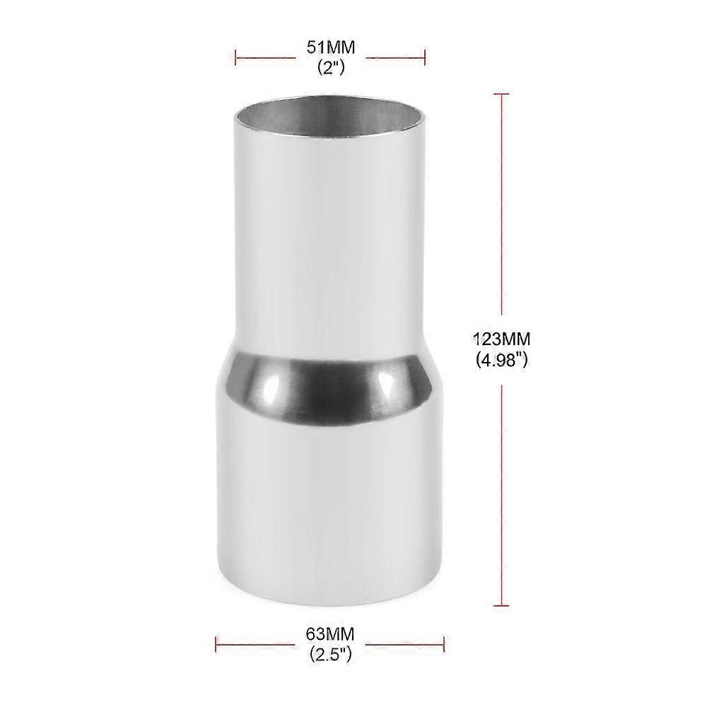 Universal Exhaust Pipe to Assembly Pipe Adapter Reducer Kit - 51MM-63MM (One Set)