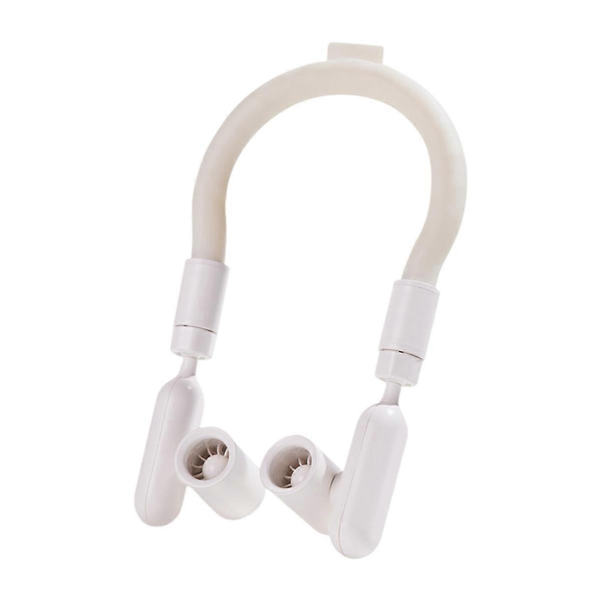 Neck Hanging Fan 360 Degree Rotating Wearable Personal Fan White