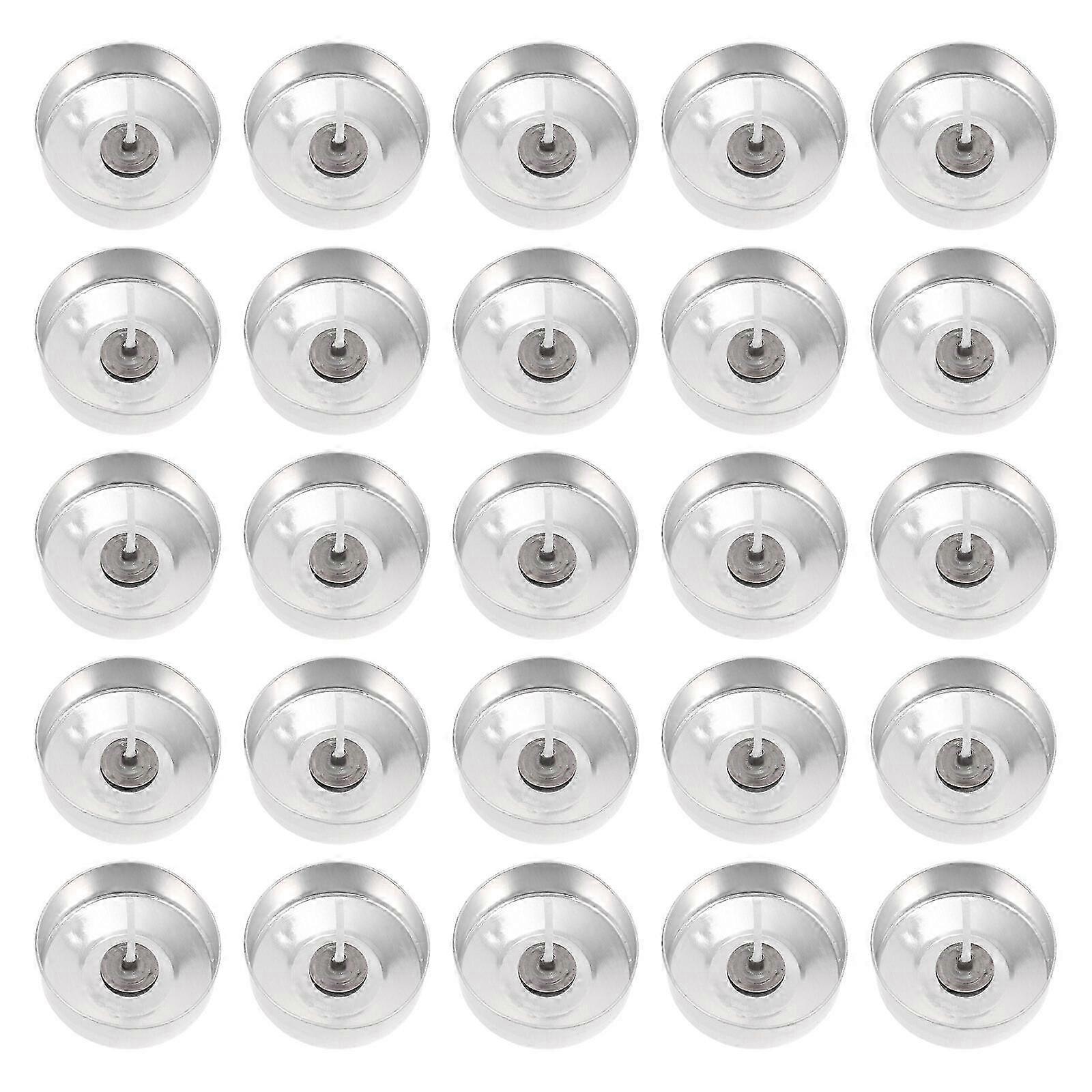 Empty Aluminum Tea Light Cases for Candle Making 100-Piece Set