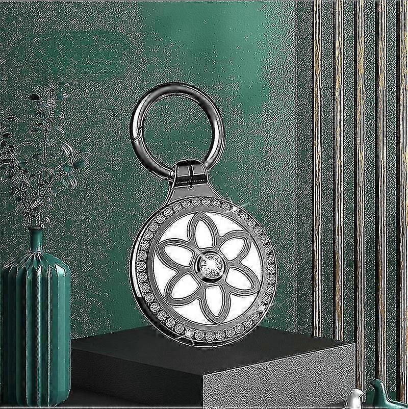For Airtag Keychain, Metal Protective Case For For Airtag With Key Ring Glitter For Dog, Cat, Kids, Keys, Wallet