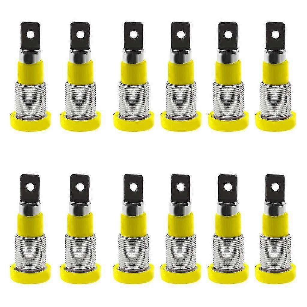 Binding Post M4x28mm Perfect 12pcs 4mm Banana Jack Socket Female Adapter Panel Mount For Testing Equ