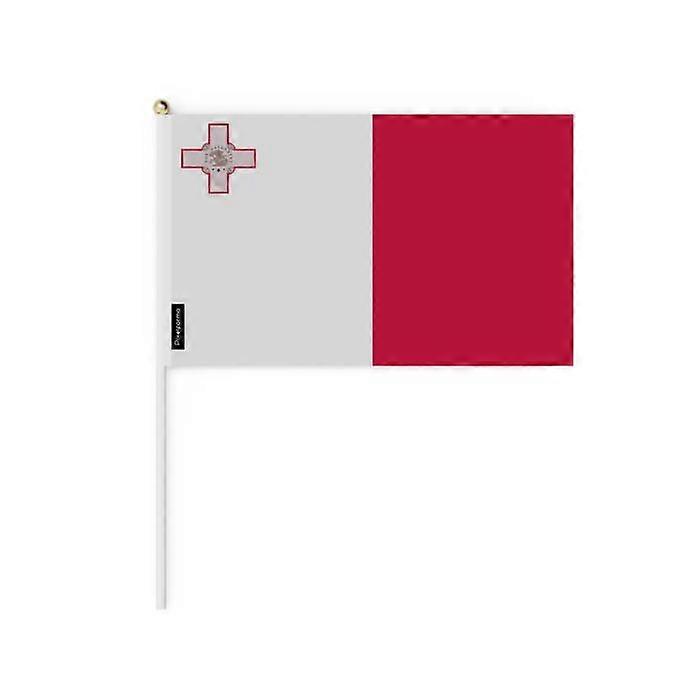 Flag - Malta - Mini Flag 14x21 cm - Durable Polyester - Lightweight and Sturdy - Double-Sided Print