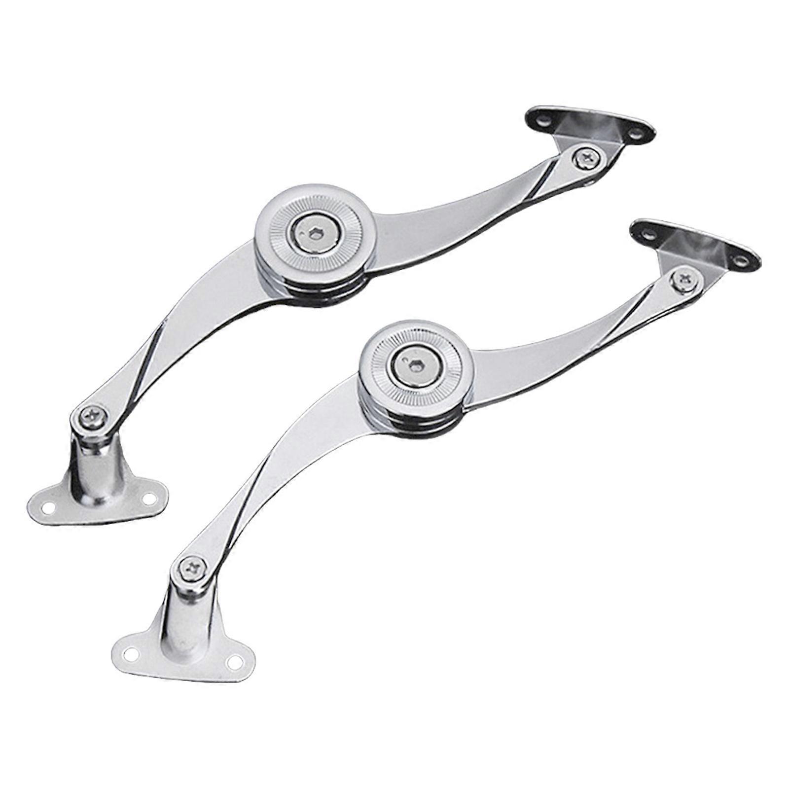 2Pcs Drop Down Hinges Soft Close Lid Support Hinge Soft Close Folding Lid Stay Hinge for Cabinet, Closet, Wardrobe