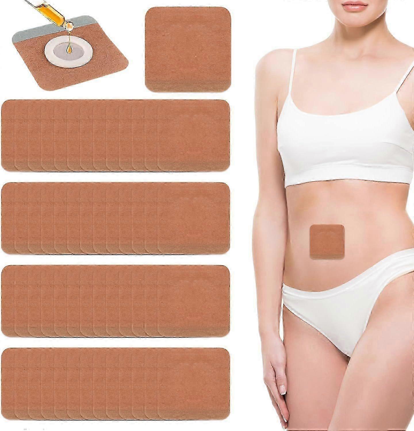 2025 50Pcs jetable Castor Oil Pack Wrap Belly Button Pads, très absorbant
