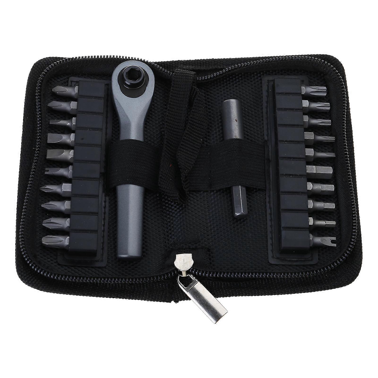 22 in 1 Ratcheting Wrench Ratcheting Screwdriver Tool Magnetic Quick Release DIY Hand Tool Ratcheting Handle Wrench