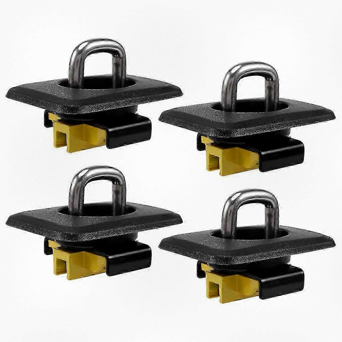 Retractable Tie Down Anchors D Ring for Truck Bed Top Side, Compatible with Certain Brand Models from 1998 to 2014, Package of 4 Pieces