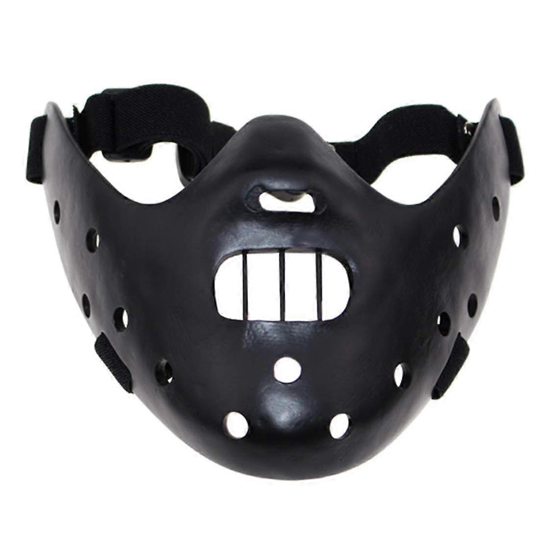 Hannibal Lecter Mask Silence of the Lambs Half Face Resin Mask for Halloween Cosplay Party Props