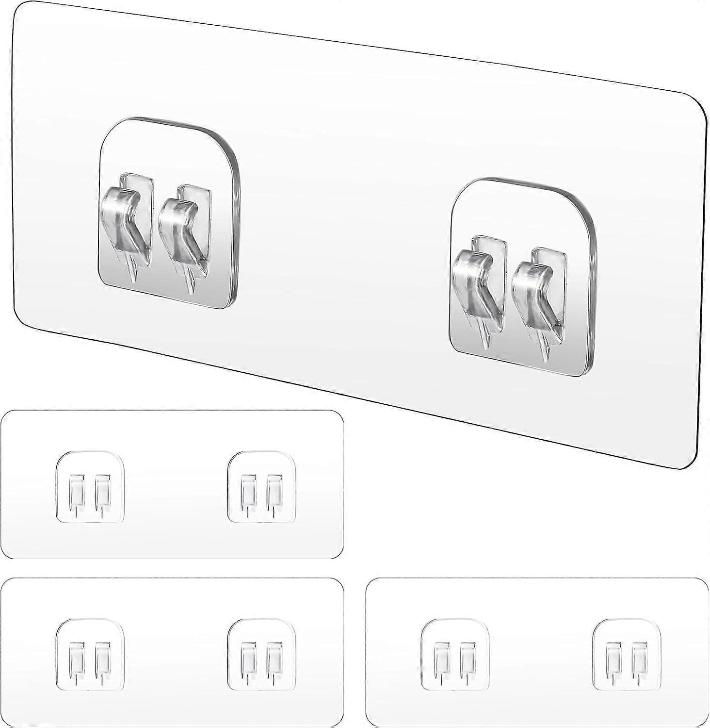 4-Piece Shower Rack Replacement Hook Set Strong Hook