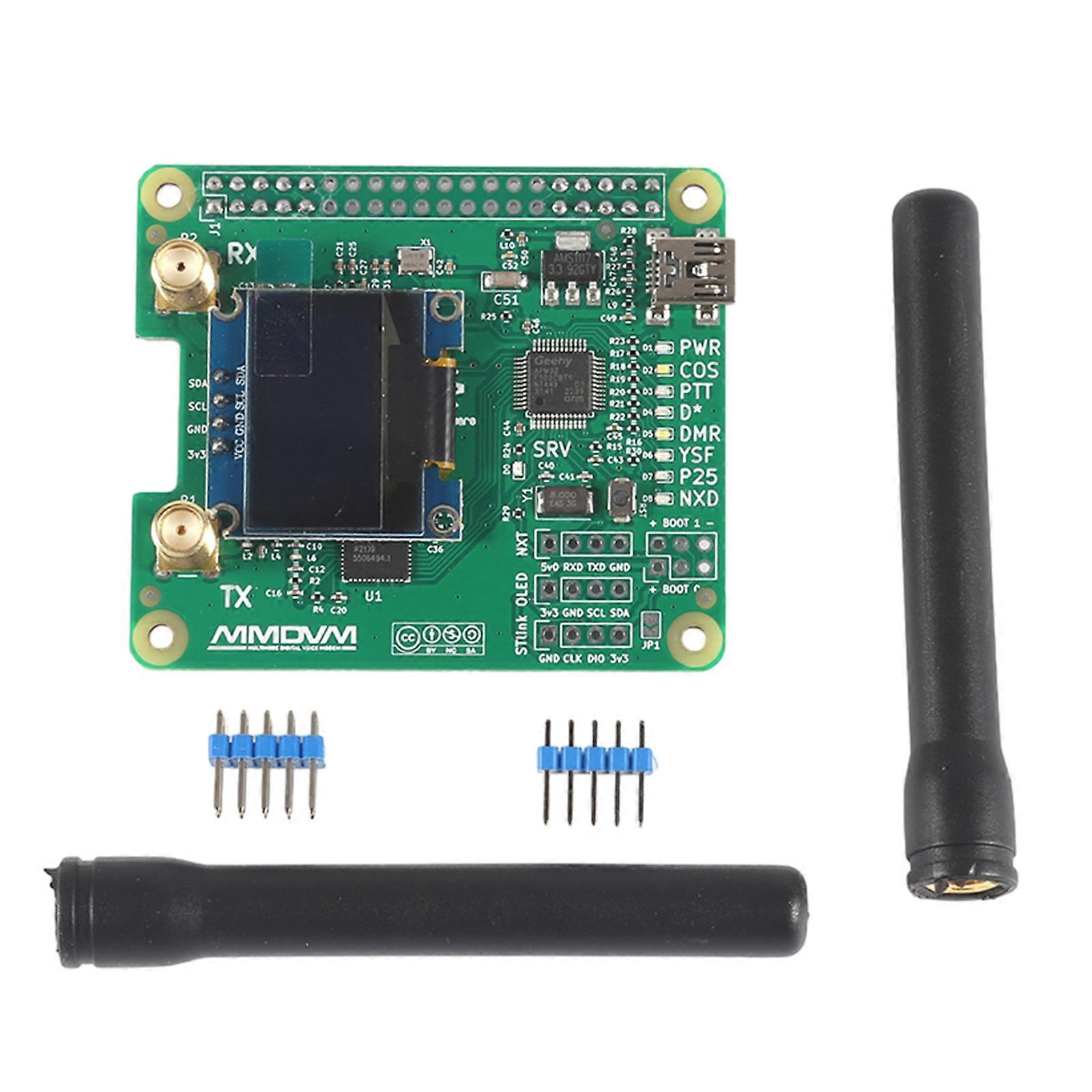 Port USB Carte de développement de module de point d’accès duplex MMDVM avec déplacement de LED pour carte d’extension RPI TX et antenne RX