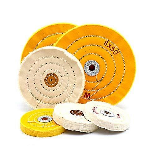 50mm Small Hole Spiral Stitched Polishing Wheel for Metal, Aluminium, Stainless Steel, Chrome, Jewelry, Wood, Plastic, Ceramic, Glass etc