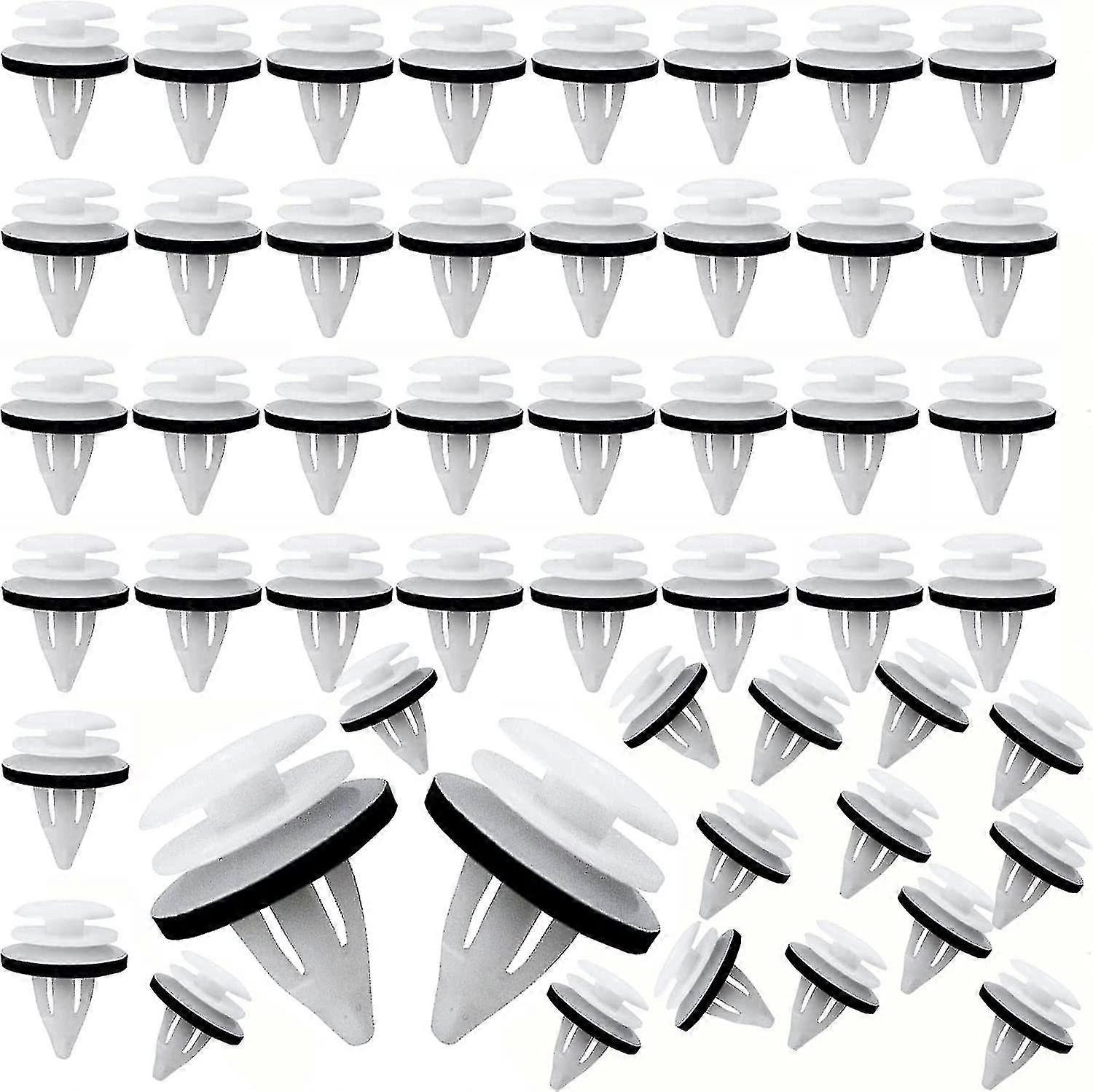 50pcs καθολικά πλαστικά πριτσίνια συνδετήρων συγκρατητών αυτοκινήτων για τον αυτόματο συνδετήρα περικοπής επιτροπών πορτών