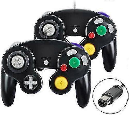 Classic Game Controller 2 Pack with Vibration, Suitable for Game Consoles and PC, Black