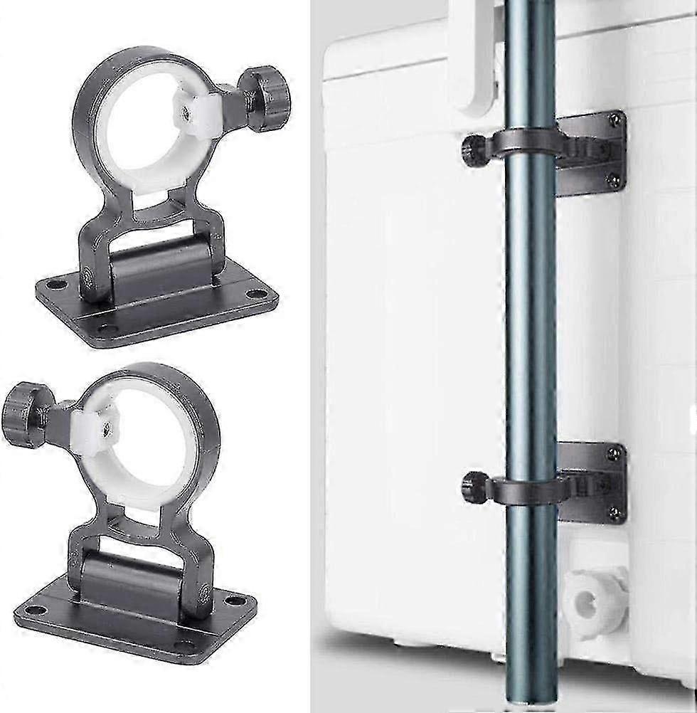 حامل مظلة شرفة طقم مثبت على الحائط من 2 - قاعدة قابلة للإزالة لمظلة حديقة الفناء