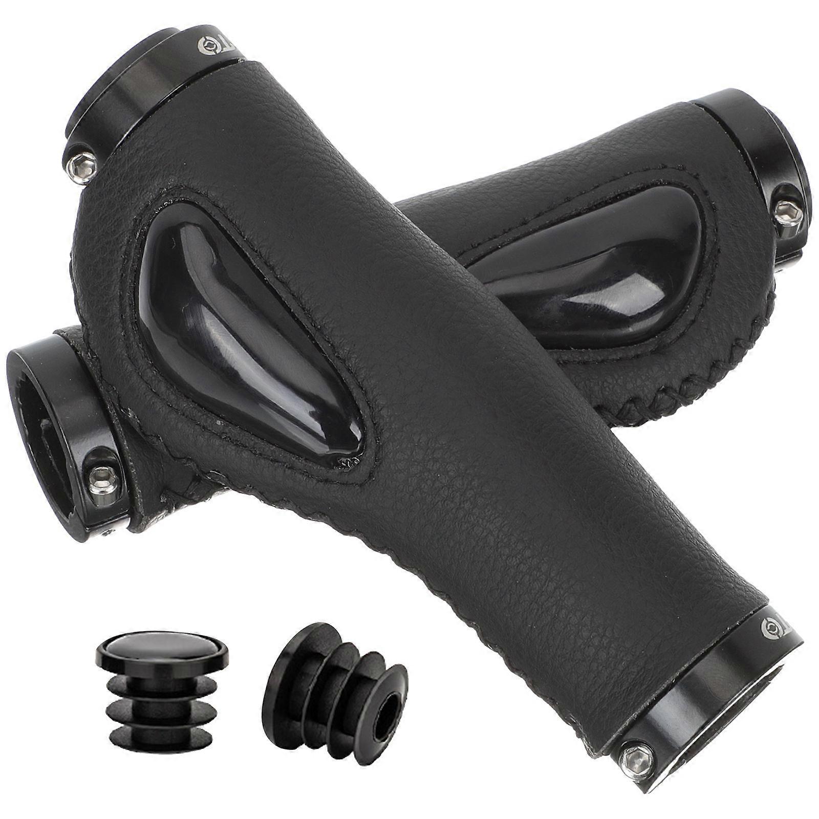 Non Slip Bike Handlebar Grips with Protective Sleeves for Shock Absorption and Comfortable Cycling