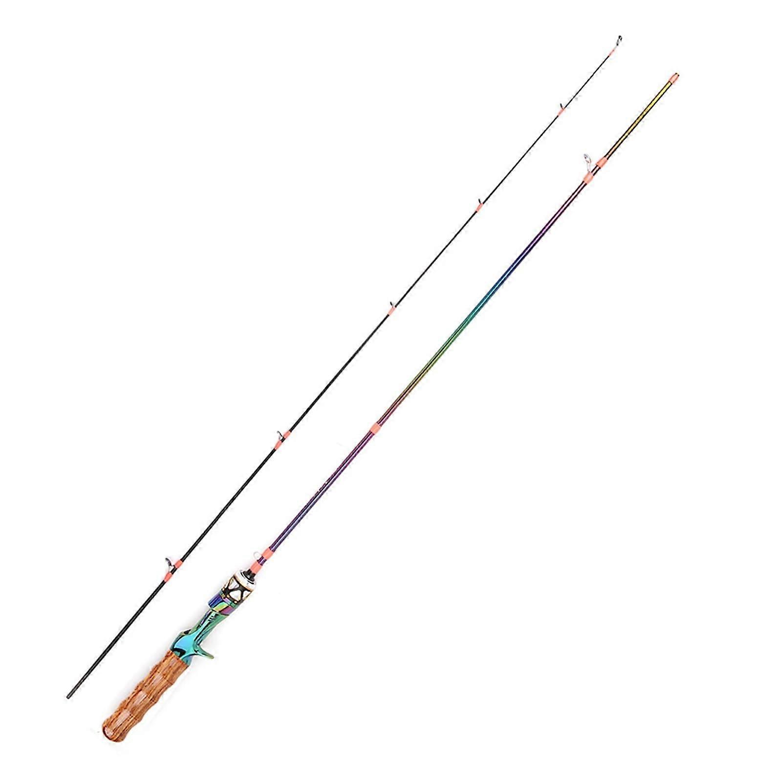 Fishing Rods Trout Fishing UL Lightweight High Carbon 1.68m/1.8m 2-Section Spin Casting Bait Rod for Travel Use