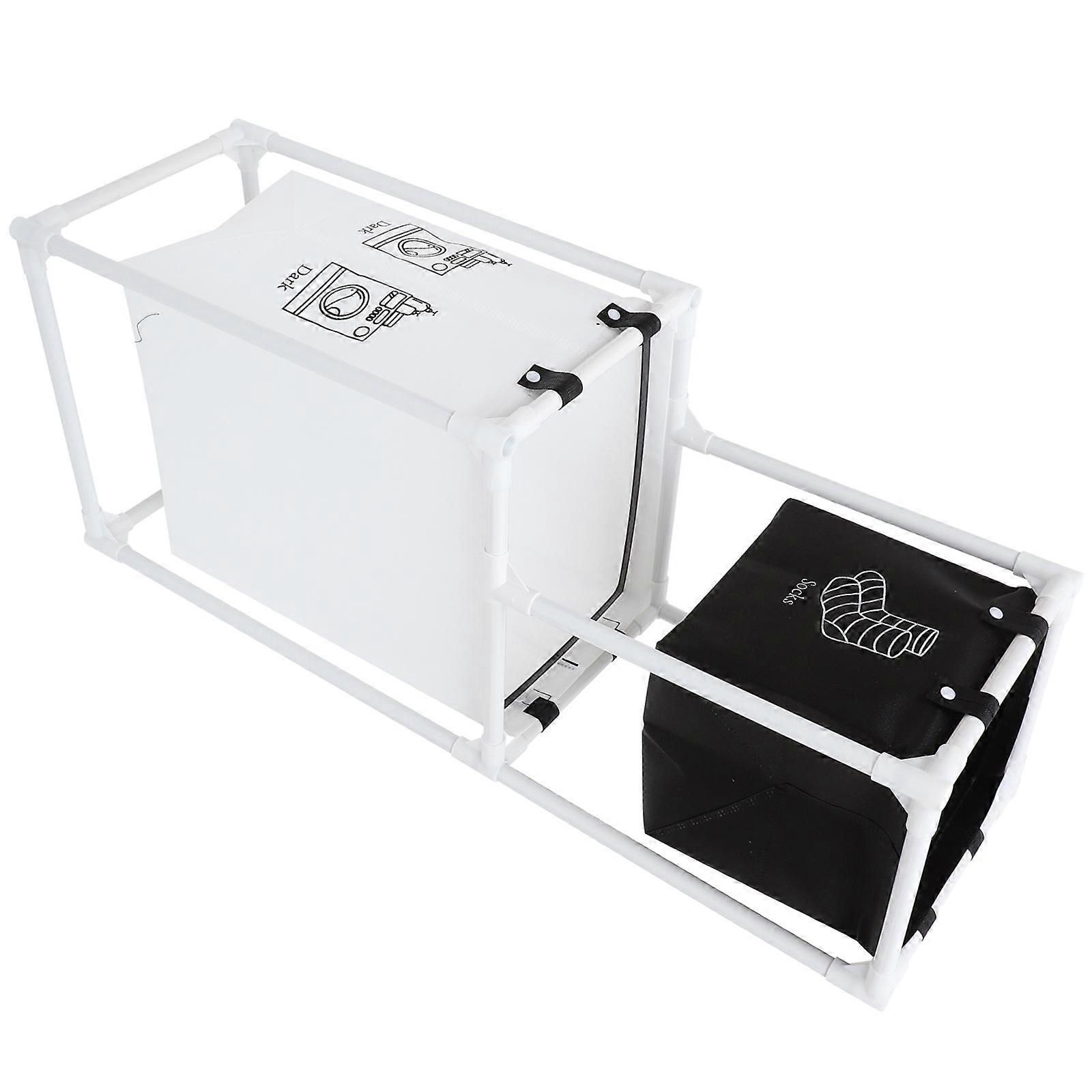 Laundry Hamper Plastic Clothes Storage Organizer Removable Hamper Rectangular Modern Design For Home Use 92.70X36.00X27.00CM 1 Piece