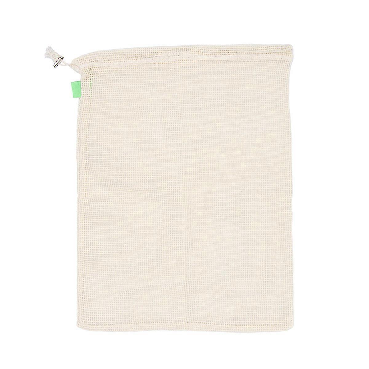 Kitchen Storage Mesh Bag Cotton Mesh Bag Square Shape Eco-conscious Consumers 25x30cm 1Set