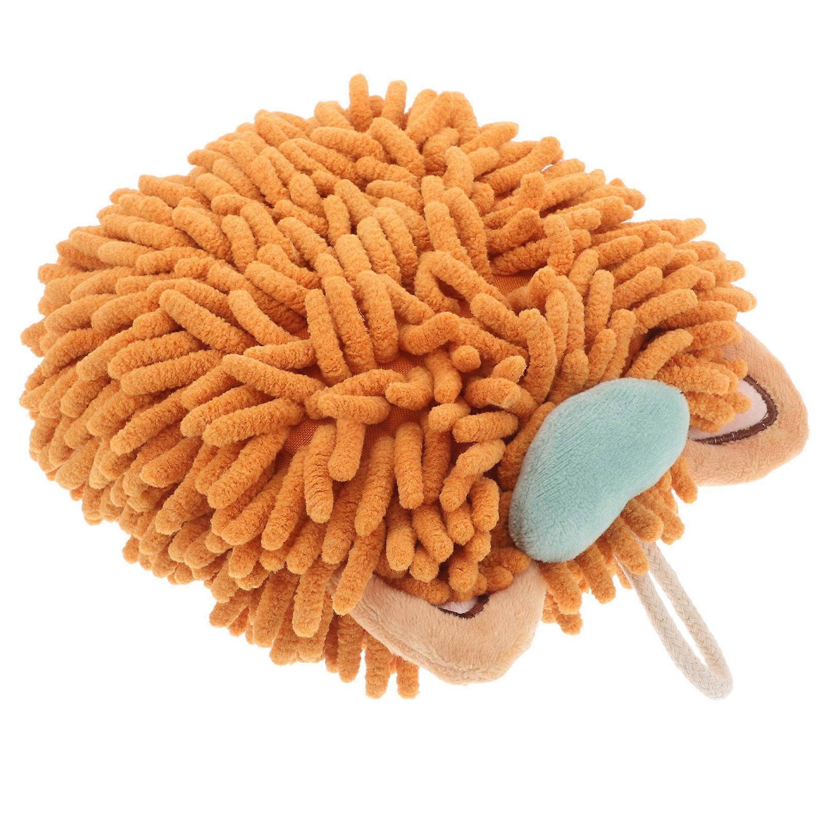 Thick Hanging Hand Towels Quick Dry Chenille Ball Kitchen Bathroom High Absorbency Soft Towels Cartoon Design for Hand Drying Surface Cleaning