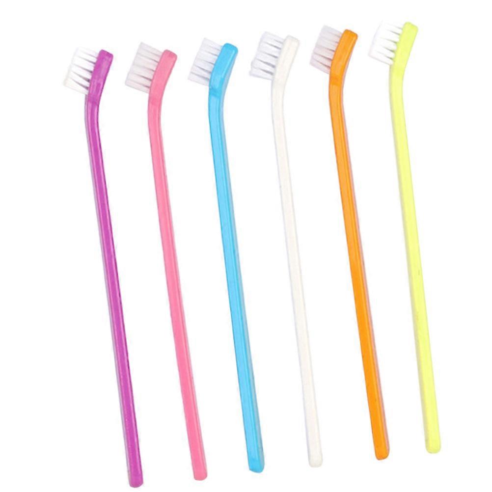 6pcs Portable Toothbrushes for Pets Single head Dog and Cat Toothbrushes