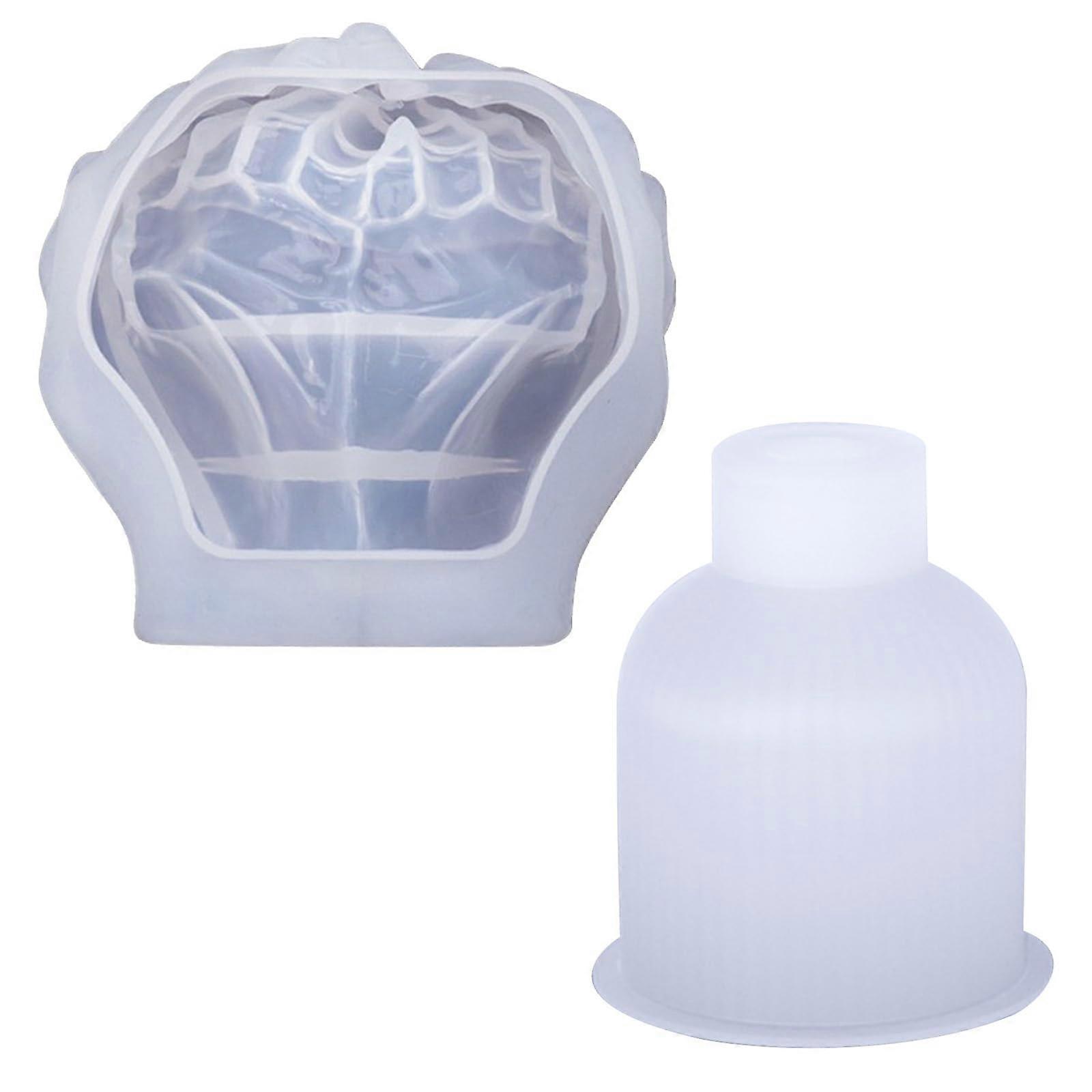 Flexible Cement Silicone Plant Pot Molds Set of 2 for Handmade Flower Pots, Durable and Versatile Planters