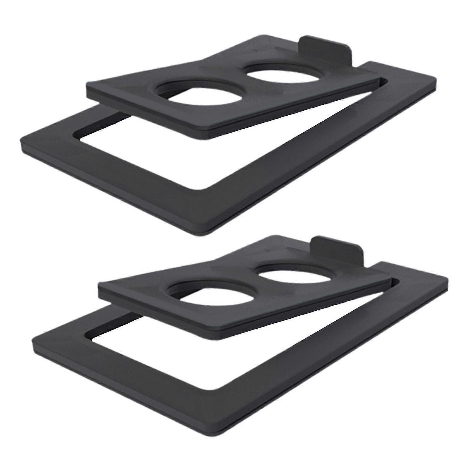2Pcs Tilted Desktop Speaker Stands for Bookshelf PC Speakers Laptop Speakers