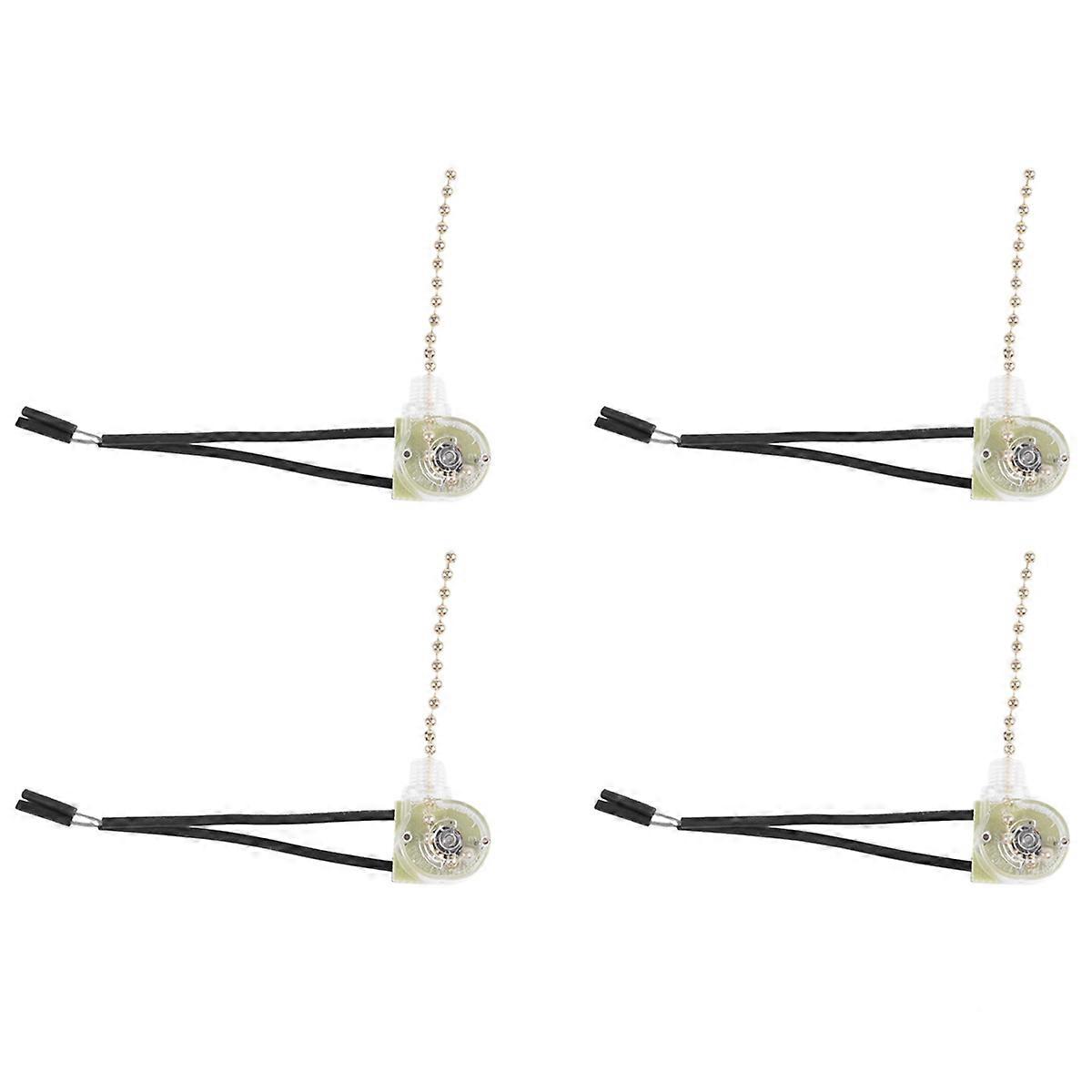 Lighting Ceiling Fan Light Switch w Pull Chain 3A 250VAC 6A 125VAC