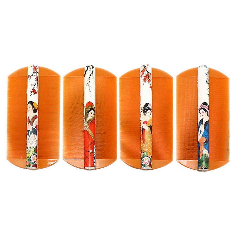 Fine Tooth Comb For Dandruff 12Pack Plastic Double Sided Hair Comb Scalp Dandruff Care Girls