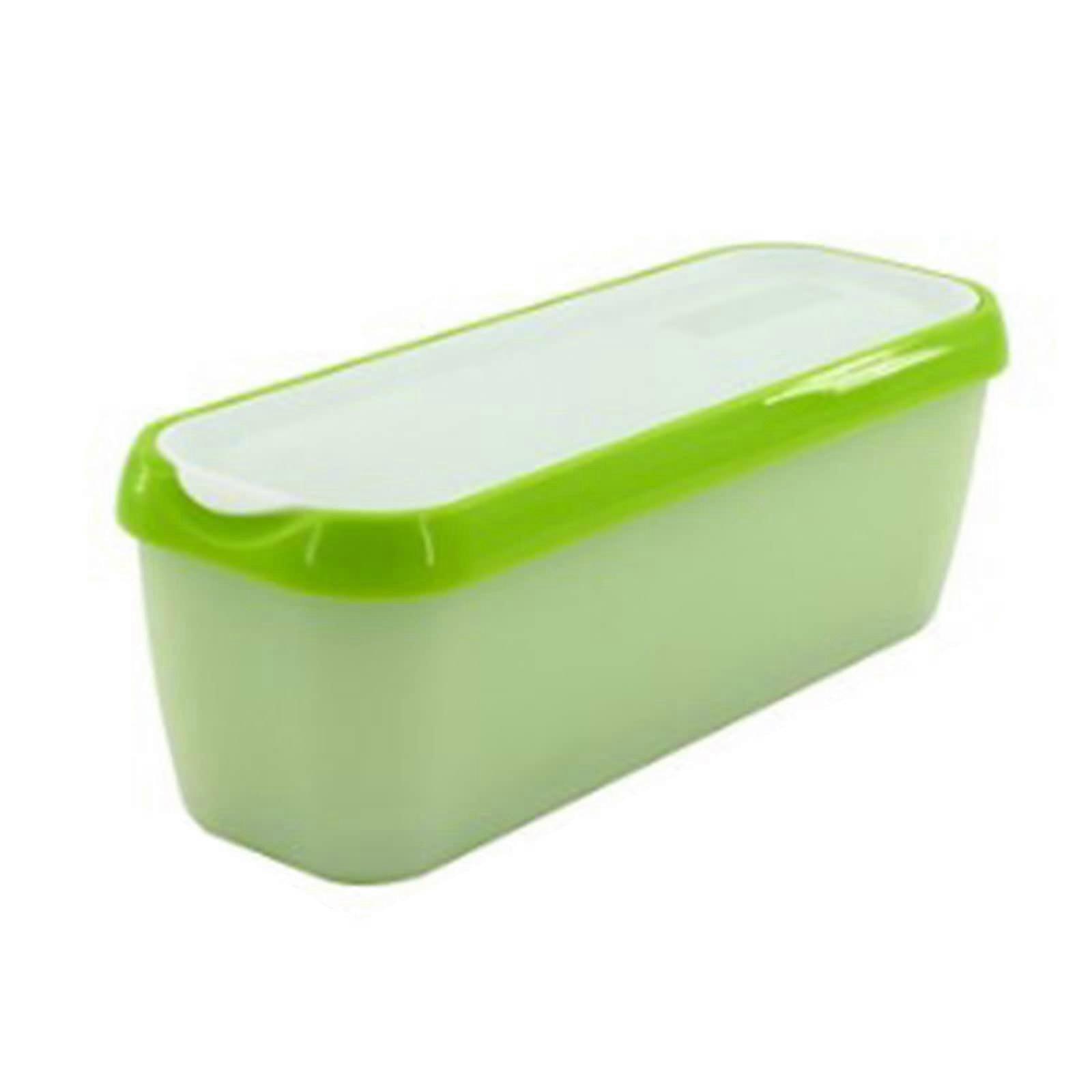Reusable Ice Cream Tray Container for Homemade Sorbets Yoghurt or Stackable Storage Containers for Gelatos Cyan